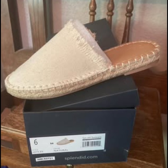 Splendid Natural Espadrille Mule - Picture 1 of 3